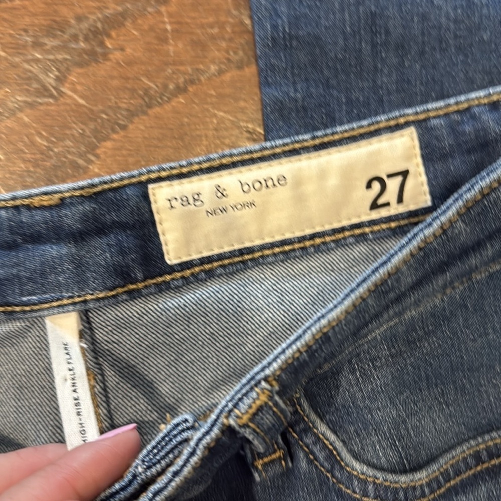 Rag & Bone Casey high rise ankle flare jeans, size 27 - Picture 5 of 10